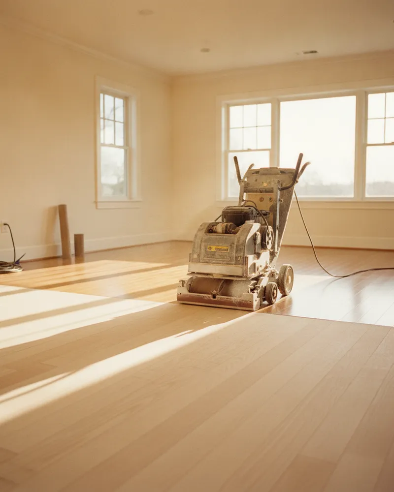 Hardwood floor refinishing by Dionatha Flooring